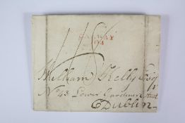 1821 Money Letter from Galway to Dublin