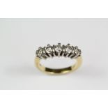 An 18ct Yellow Gold Five Stone Diamond Ring