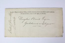 1838 Yorkshire Fire & Life Insurance Company Policy