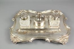 Silver Plated Inkwell