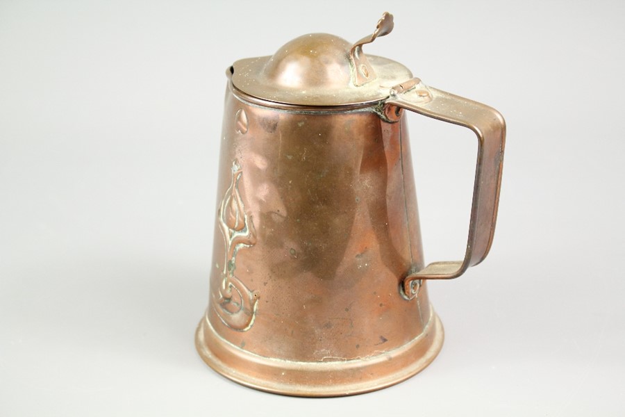 Arts and Crafts Copper Tankard - Image 5 of 5