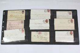 1860-85 GB Surface Printed Stamps on Nine Covers