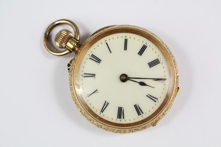 18ct Yellow Gold Lady's Watch and Fob - Image 5 of 7