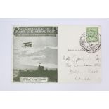 1911 First UK Aerial Post Card