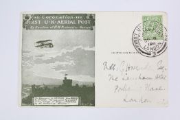 1911 First UK Aerial Post Card