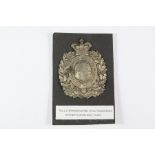 The 1st Warwickshire Rifle Volunteers Officer 'S' Cross Belt Plate Badge