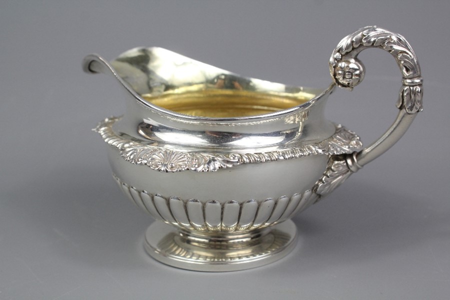 George IV Silver Tea Pot & Milk Jug - Image 8 of 10
