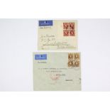 1935/37 GB Covers to Kenya and Argentina