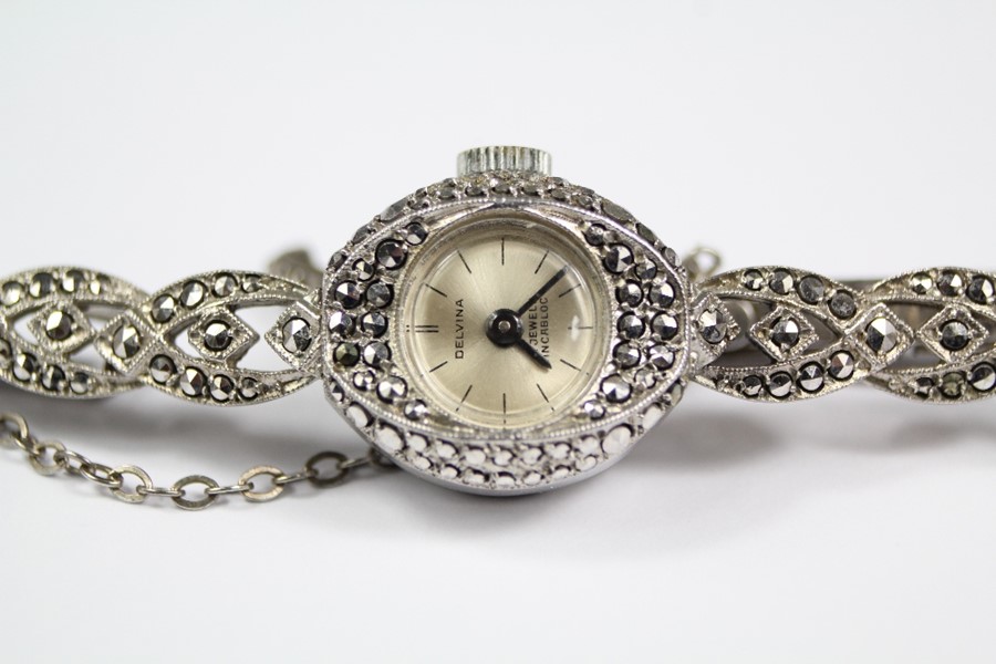 Delvina Marquesite Cocktail Watch - Image 2 of 3