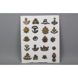 Carded Display of 20 Officers Service Dress Collar Badges