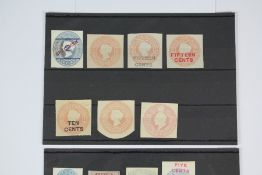 Ceylon Postal Stationery Cut-outs largely Victorian