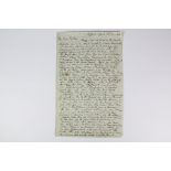 1843 Letter from William Aldam MP