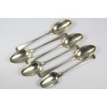 Six Georgian Silver Table Spoons