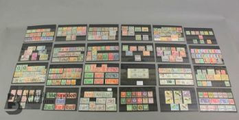 Twenty-four Stock Cards of GB & Commonwealth Stamps