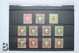 Eleven Queen Victoria Heligoland Stamps