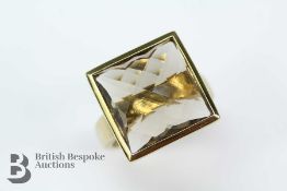 9ct Gold Smoky Topaz Ring