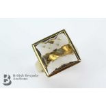 9ct Gold Smoky Topaz Ring