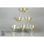 Set of Twelve Swedish Silver Cocktail Goblets