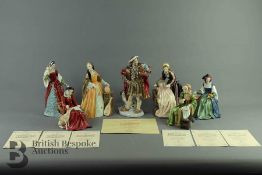 Royal Doulton Limited Edition Figurines King Henry VIII and Wives