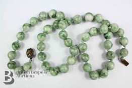 Moss Agate Beaded Necklace