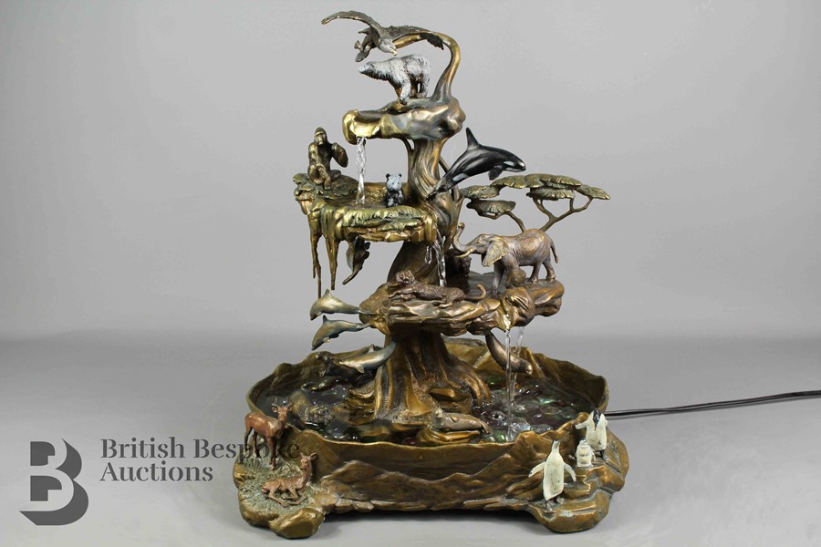 Bronze Creations of the Earth Table Fountain - Image 2 of 19