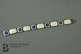 David Andersen White Enamel Bracelet