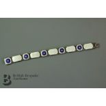 David Andersen White Enamel Bracelet