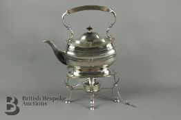 Silver Plated Spirit Kettle and Stand