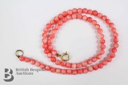 A Pink Coral Necklace