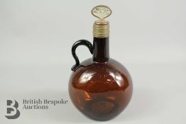 Georgian Deep Chestnut Glass Whiskey Decanter