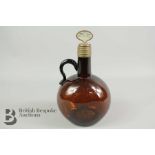 Georgian Deep Chestnut Glass Whiskey Decanter