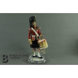 Michael Sutty Painted Porcelain Figure Seaforth Highlander