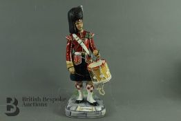 Michael Sutty Painted Porcelain Figure Seaforth Highlander