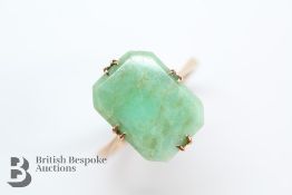 Early 20th Century 9ct Yellow Gold and Jade Ring