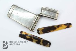 Joseph Mappin Stainless Tortoiseshell Handled Letting Knives