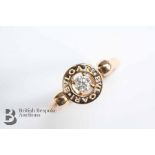 Bulgari 18ct Rose Gold Diamond Swivel Ring
