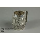 An Indian Silver Miniature Tankard