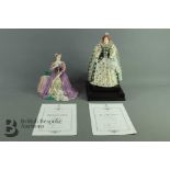 Royal Worcester Figurines - Mary Queen of Scots, Elizabeth I