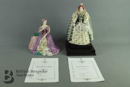 Royal Worcester Figurines - Mary Queen of Scots, Elizabeth I