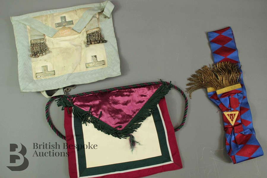 Bridal Leather Masonic Case with Contents - Image 5 of 9