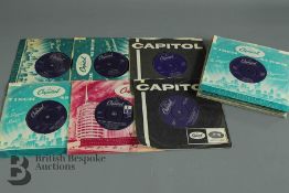 Box of Frank Sinatra EP's and 45's