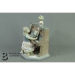 Lladro Figural Group - Girl at the Piano