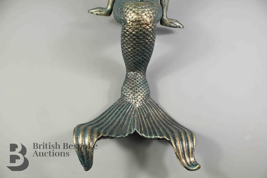 Cast Metal Mermaid - Image 3 of 5