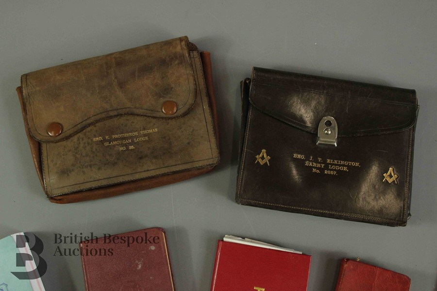 Bridal Leather Masonic Case with Contents - Image 8 of 9