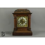 Oak Cased Mantel Clock