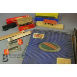 Hornby Dublo Turntable, Station and Platform, and Locomotive with Triang Catenary Wire