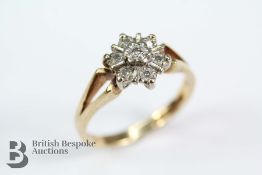 9ct Yellow Gold Diamond Ring