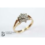 9ct Yellow Gold Diamond Ring