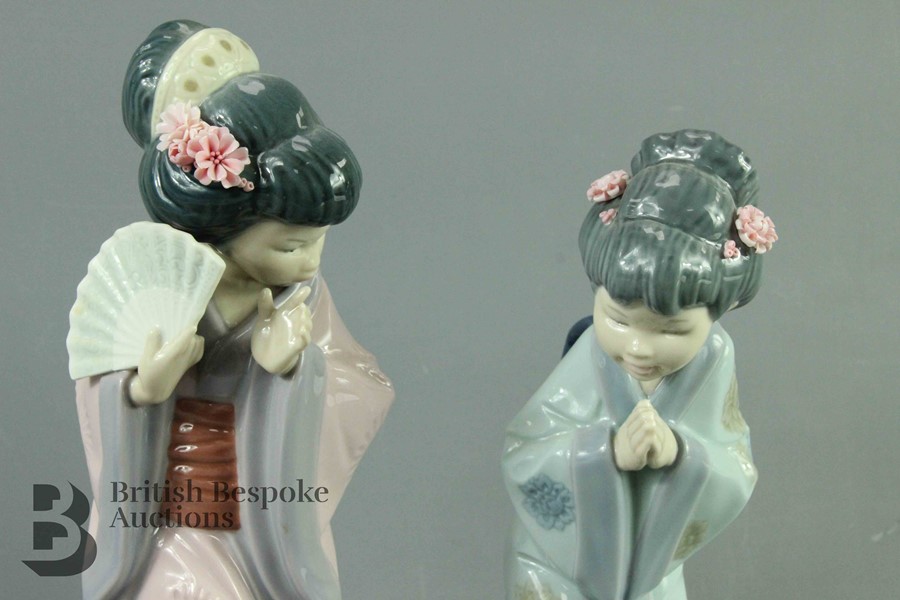 Lladro Figurines - Geisha - Image 3 of 6