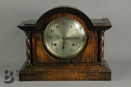 An Oak Mantel Clock